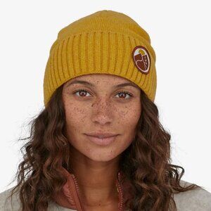 Patagonia Brodeo Beanie hat in mustard / gold